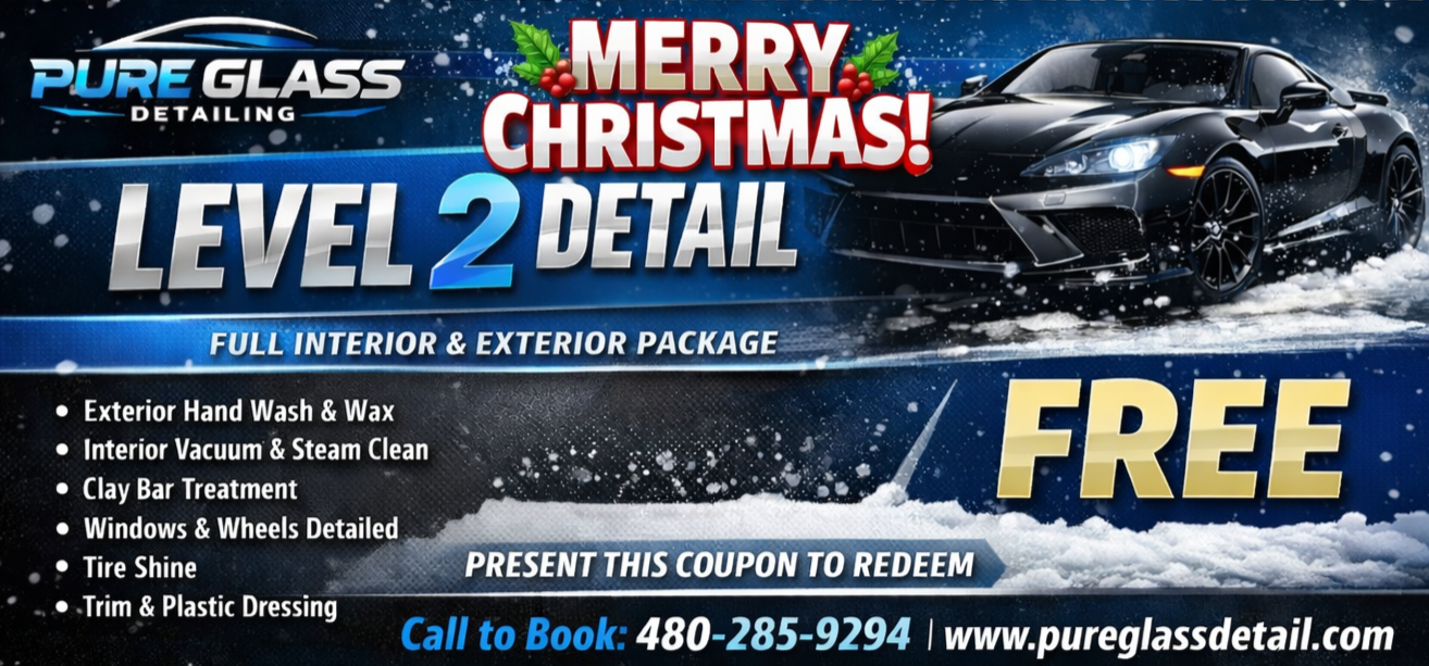 Pure Glass Detailing Level 2 Detail Gift Coupon - Full Interior and Exterior Package